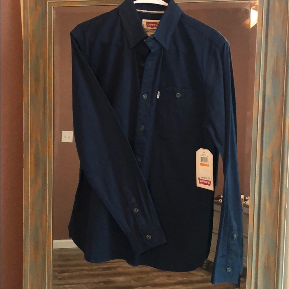 Navy blue Levi’s work button up
